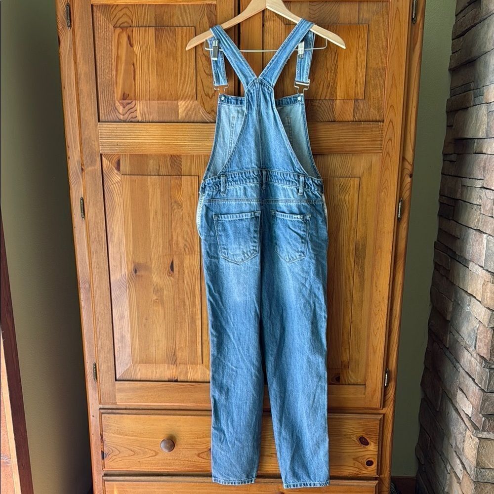 Insane Gene Blue Denim Overalls.  Size medium.  Straight leg. - Picture 4 of 7